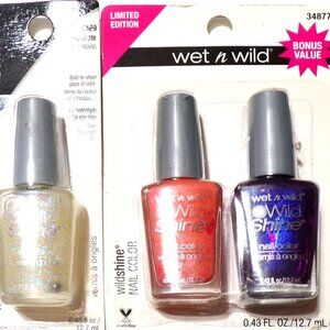 Wet & Wild Wildshine Nail Color 0.43 fl (Set of 3 Pack)